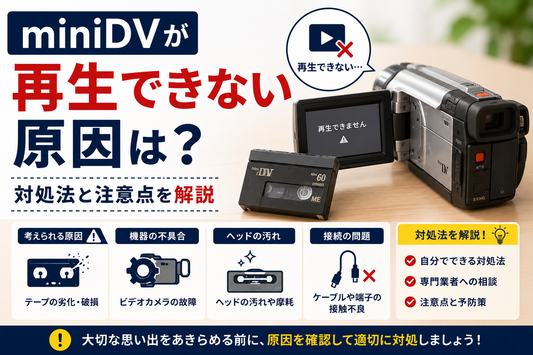 miniDVが再生できない原因は？対処法と注意点を解説