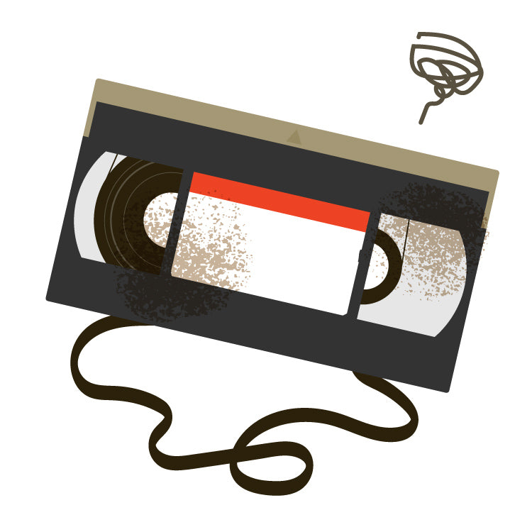 テープが劣化して再生不能